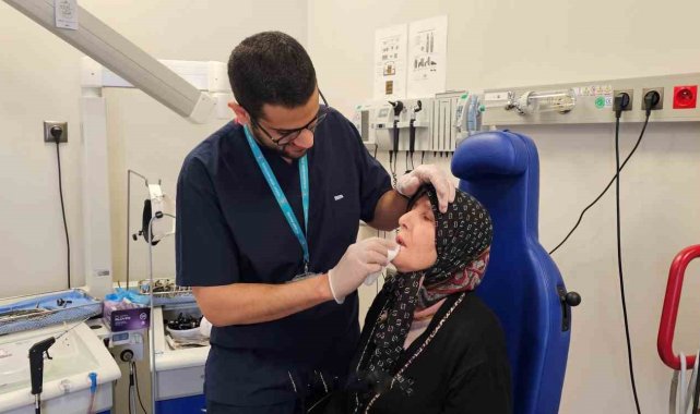 Yozgat Şehir Hastanesi Kulak Burun Boğaz (KBB) polikliniğine dudağındaki ki...