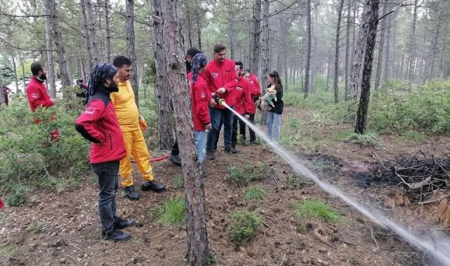 Dorlion Arama Kurtarma Derneği (DAK) gönüllüleri, Eskişehir Orman İşletme M...