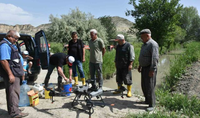 Kastamonu'nun Tosya ilçesinde, çeltik tarlaları ilk kez zirai insansız ...