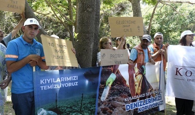 Kuşadası'nda, Dünya Çevre Günü etkinlikleri çerçevesinde Güzelçamlı'...
