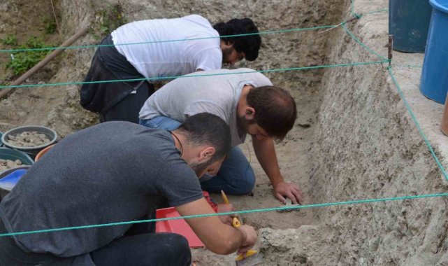 Bursa'nın Mustafakemalpaşa ilçesinde orman yolu çalışmaları sırasında o...