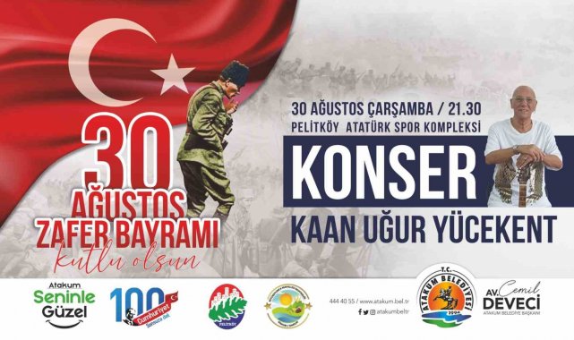 Samsun Atakum Belediyesi tarafından "30 Ağustos Zafer Bayramı", f...