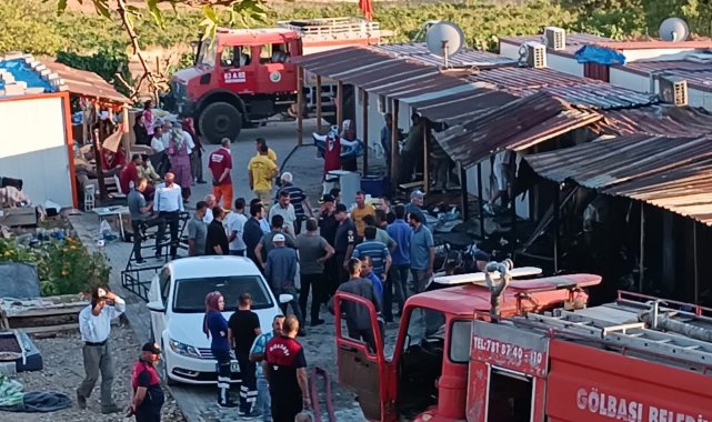 Adıyaman'ın Gölbaşı ilçesi Harmanlı beldesinde ki konteyner kentte çıka...