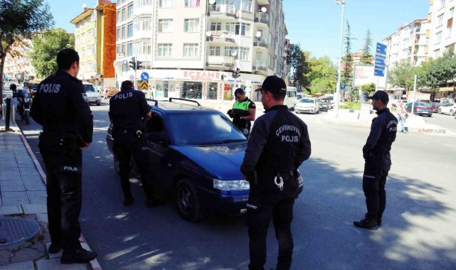 Afyonkarahisar' da güvenlik güçleri tarafından gerçekleştirilen 'şo...