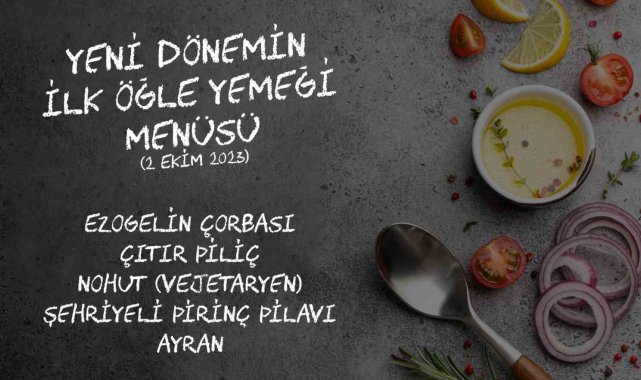 Anadolu Üniversitesi'nin sosyal medya hesabından yapılan "Menüyü S...