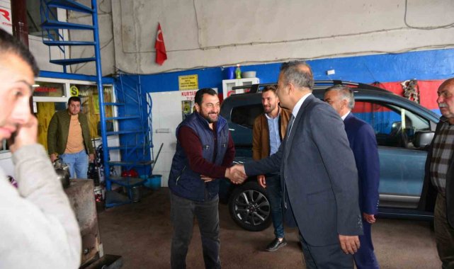 Ardahan Valisi Hayrettin Çiçek, Ahilik Haftası dolayısıyla sanayi esnafını ...