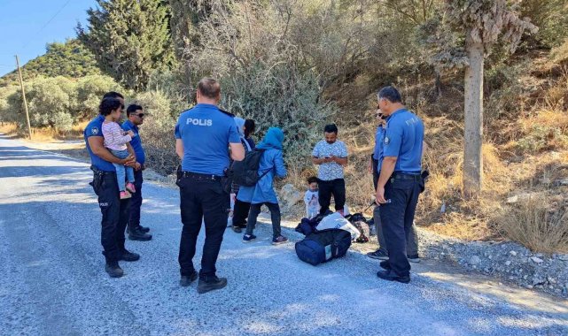Aydın'ın Kuşadası ilçesinde, yasa dışı yollardan Yunanistan'ın Sisa...