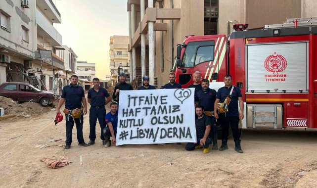 Balıkesir Büyükşehir Belediyesi'nin kahraman itfaiyecileri, sel felaket...