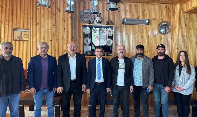 Bayburt Milletvekili Prof. Dr. Orhan Ateş, basın mensupları ile bir araya g...