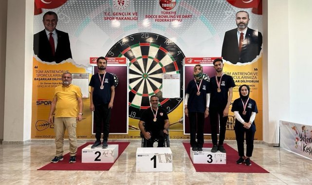 Bursa Büyükşehir Belediyesi Engelliler Şube Müdürlüğü'nün dart dersleri...