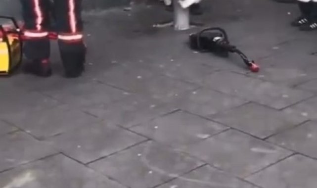 Bursa'da parkta spor aletlerine sıkışan genci itfaiye ekipleri kurtardı...