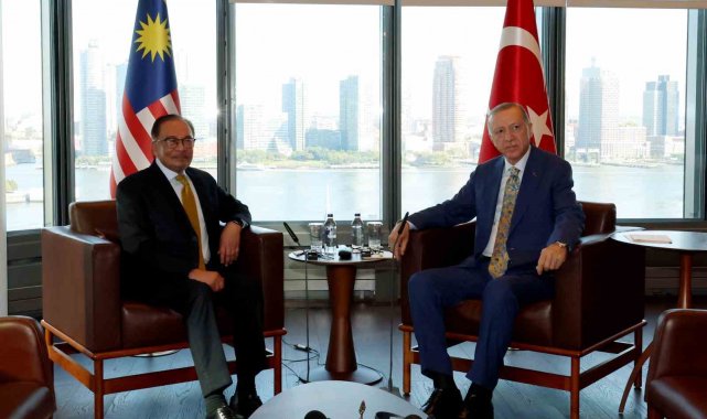 Cumhurbaşkanı Recep Tayyip Erdoğan, New York'ta Türkevi'nde Malezya...