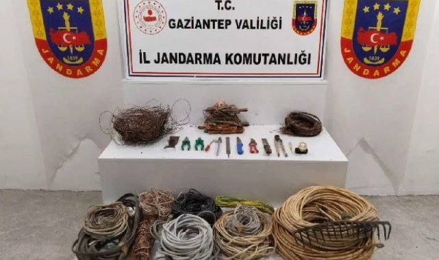 Gaziantep'te jandarma ekiplerince çeşitli hırsızlık olaylarına yönelik ...