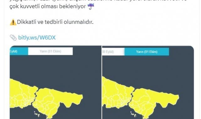 İstanbul Valiliğinden yapılan açıklamada kentte çok kuvvetli sağanak yağış ...