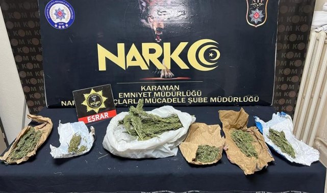 Karaman Emniyet Müdürlüğü, yaptığı 6 günlük asayiş, narkotik ve trafik uygu...