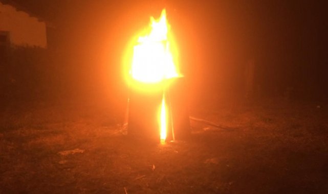 Kastamonu'da son aylarda köylerdeki artan yangınlar sebebiyle köylüler,...