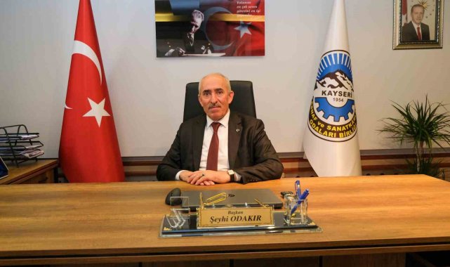 Kayseri Esnaf ve Sanatkarlar Odaları Birliği (KESOB) Başkanı Şeyhi Odakır, ...
