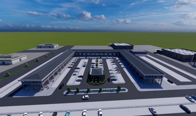 Kayseri OSB yönetiminin üzerinde önemle durduğu ticari merkezlerin oluşturu...