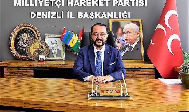 Milliyetçi Hareket Partisi (İHA) Denizli İl Başkanı Mehmet Ali Yılmaz, Mevl...