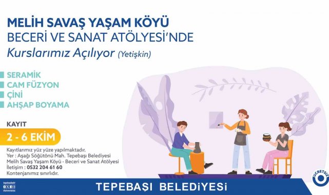 Tepebaşı Belediyesi'nin Melih Savaş Yaşam Köyü'nde bulunan Beceri v...