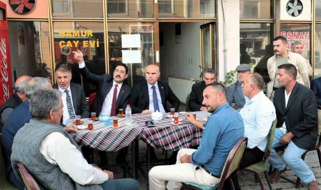 Ağrı Valisi Mustafa Koç, Hamur ilçesinde bir dizi ziyaret ve incelemede bul...