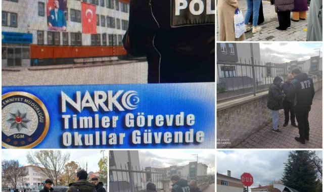 Kayseri İl Emniyet Müdürlüğü Narkotik Suçlarla Mücadele Şube Müdürlüğü ekip...