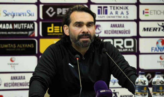 Ankara Keçiörengücü Teknik Sorumlusu Cenk Özcan, Sakaryaspor müsabakasının ...