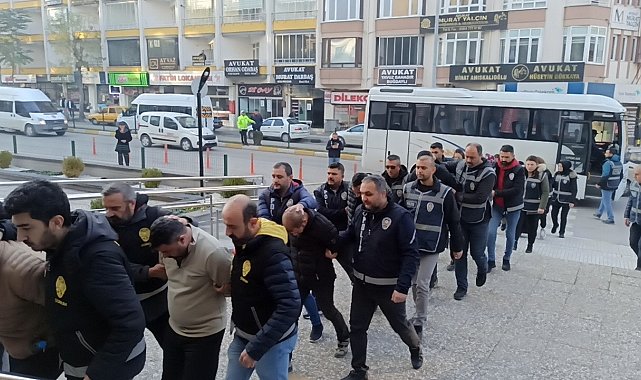 Çorum polisinden "teleskop" operasyonu: Gözaltına alınan 9 kişi adliyede