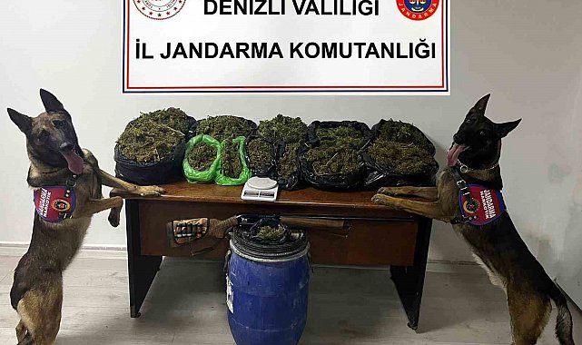 Denizli'de 1 ayda 22,7 kilogramın esrar ele geçirildi