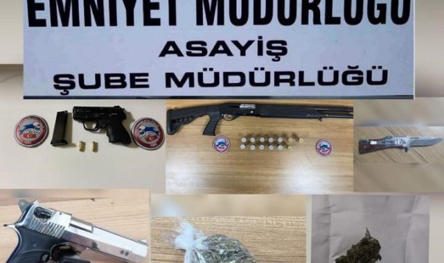 Elazığ'da polis ekipleri tarafından yapılan çalışmada, 12 aranan şahıs ...