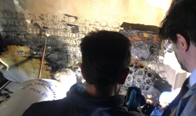 Eskişehir'de bir evde çıkan yangında korbonmonoksit gazından zehirlendi...