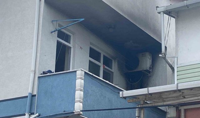 Darıca ilçesinde balkondaki klima motoru yangına sebep oldu