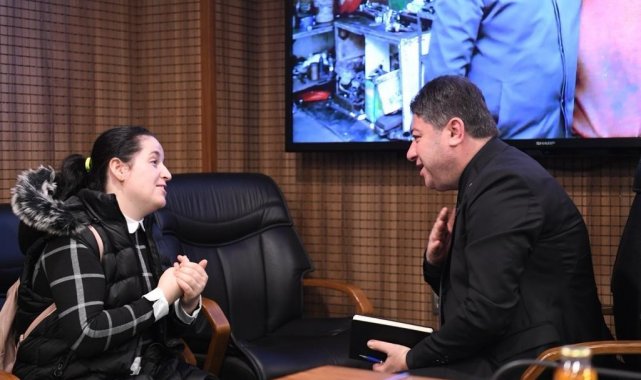 Ordu'nun Altınordu Belediye Başkanı Aşkın Tören, düzenlenen halk günü t...