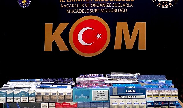 Polisten kaçak sigara operasyonu