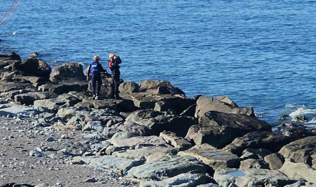 Rize'nin Ardeşen ilçesinde 27 Kasım günü sahilde dalgaların getirdiği o...