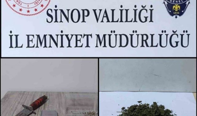 Sinop'ta polis ekipleri tarafından yapılan şok uygulamada 3 kişi gözalt...