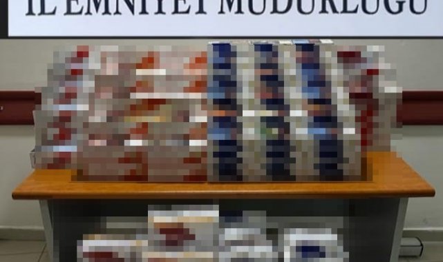 Sinop'ta sigara kaçakçılarına yönelik düzenlenen operasyonda toplam 45 ...