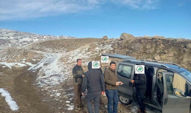 Muş Doğa Koruma ve Milli Parklar Şube Müdürlüğü ekipleri tarafından av kaba...
