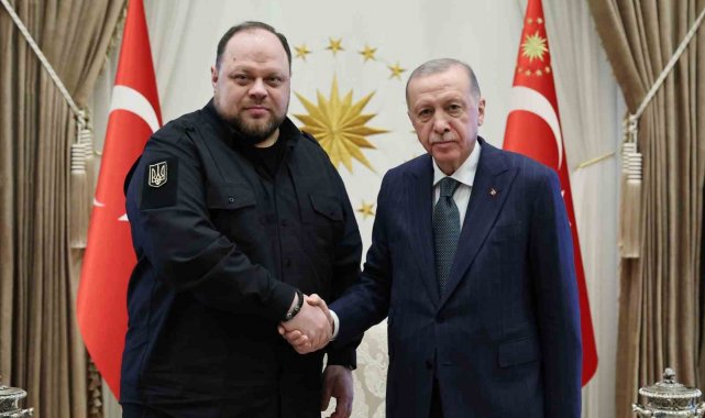 Cumhurbaşkanı Recep Tayyip Erdoğan, Ukrayna Meclis Başkanı Ruslan Stefanchu...