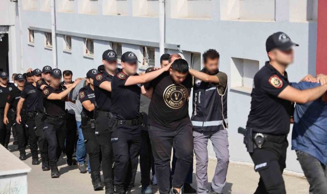 Adana merkezli 2 ilde "Altınyüzük" organize suç örgütüne yönelik ...