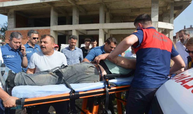 Ordu'nun Ünye ilçesinde 7 katlı inşaata çıkan ve atlayacağını söyleyen ...