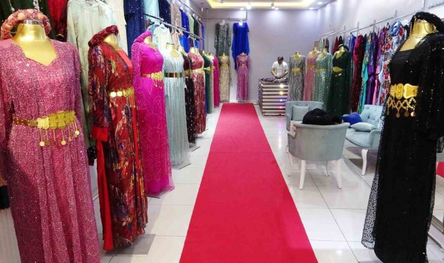 Van'da düğün sezonunun başlaması ile birlikte yöresel kıyafetlere ilgi ...