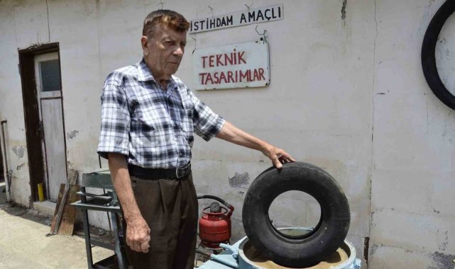 Mersin'de yaşayan, 1960'dan bu yana yaptığı buluşlar nedeniyle çevr...
