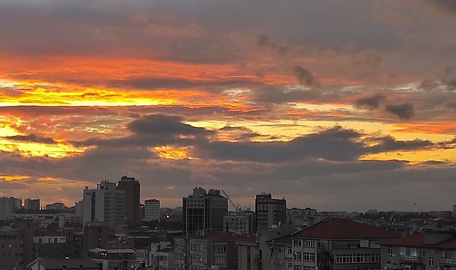 Ankara'da muhteşem gün batımı manzarası