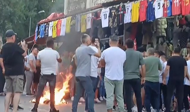 Alanya'da marka avukatları ile esnaf arasında arbede