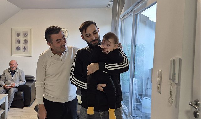 Başkan Metin Aysima Bebeği Almanya'da ziyaret etti