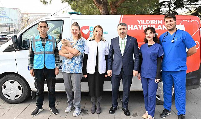 Yıldırım'da 'can dostu' ambulans