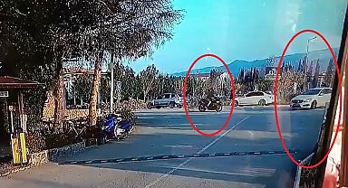 18 yaşındaki motosikletli genci hayattan koparan kaza kamerada...