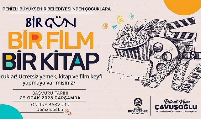 'Bir Gün, Bir Film, Bir Kitap' projesi başvuruları başladı