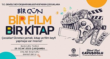 'Bir Gün, Bir Film, Bir Kitap' projesi başvuruları başladı